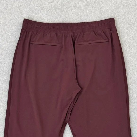 Athleta Brooklyn Lined Joggers Pants Womens Size 14 Maroon Red Athleisure Comfy - Picture 7 of 16
